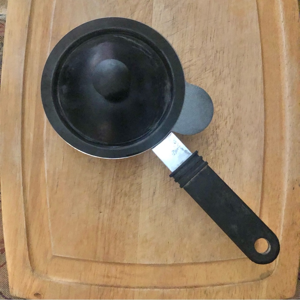 Black Egg Poacher Small 4” Nonstick Pan Gas Electric Off Grid Wood Stove